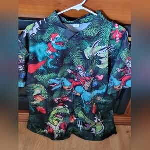 Colorful Dinosaur Christmas Shirt